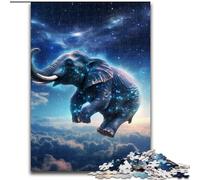 Puzzle da 1000 pezzi per adulti, Galassie ed Elefanti, attività da fare a casa per feste, compleanni e serate di giochi in famiglia (dimensioni: 26x38cm)