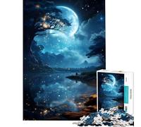 Puzzle da 1000 pezzi per adulti galassie riflessi gioco impossibile gioco educativo sfida giocattolo idee regalo apprendimento educativo (dimensioni 38x52cm)