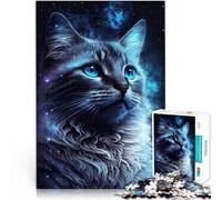 Puzzle da 1000 pezzi per adulti "Galaxy Art Cat Fun Games per tutta la famiglia e per adolescenti dai 14 anni in su, 26 x 38 cm