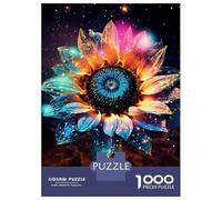 Puzzle Da 1000 Pezzi Per Adulti Galaxy SunFlower Cosmic Puzzle Per Adulti Gioco Rompicapo Difficile Compleanno E Natale 38x26cm/1000pcs