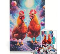 Puzzle da 1000 pezzi per adulti "Galline nel sogno", gioco rompicapo, divertente antistress, per migliorare l'amore tra le coppie 38x26cm