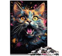 Puzzle da 1000 pezzi per adulti gatti giocattolo antistress 26 x 38 cm decorazione da parete unico compleanno 14 anni
