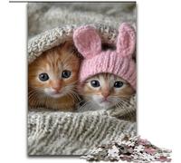 Puzzle da 1000 pezzi per adulti Gatto addormentato Puzzle da 1000 pezzi per adulti Interazione familiare e regalo divertente, design astratto vibrante 26X38CM