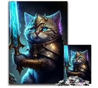 Puzzle da 1000 pezzi per adulti Gatto che tiene in braccio il primo mitico puzzle in cartone, adolescenti, coppie e amici per compleanni, Natale 26X38CM/10,23x14,96 pollici