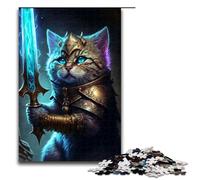 Puzzle da 1000 pezzi per adulti, gatto che tiene in braccio il suo primo mitico puzzle game, decorazione perfetta per adolescenti dai 14 anni in su, 1000 pezzi