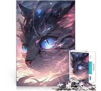 Puzzle da 1000 pezzi per adulti Gatto dello spazio cosmico Vacanza a casa: uccidere il tempo Regalo di compleanno, regali, arte murale 75x50cm