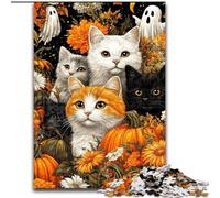 Puzzle da 1000 pezzi per adulti, gatto e anima, giocattoli educativi per l'apprendimento, giochi per famiglie, regali e compleanni unici (dimensioni 26x38cm)