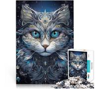 Puzzle da 1000 pezzi per adulti gatto kintsugi astratto Fatto di cartone Adatto a partire dai 14 anni Rompicapo Giochi per famiglie, regali di Natale e compleanno misurare:38x52cm