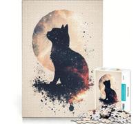 Puzzle da 1000 pezzi per adulti, Gatto nello spazio, Gioco impossibile, Per passare il tempo durante le vacanze, Regalo di compleanno, Regalo di viaggio 38x26cm