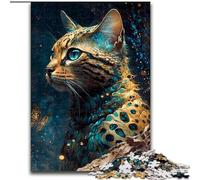 Puzzle da 1000 pezzi per adulti, gatto siamese, in legno, regalo perfetto per genitori, amanti e amici - età 14+, 50x75cm, gioco interattivo per famiglie