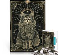 Puzzle da 1000 pezzi per adulti Gatto stellare Giocattoli educativi per l'apprendimento Giochi per famiglie Decorazione della casa 75x50cm