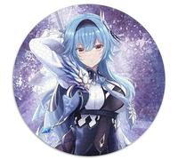 Puzzle da 1000 pezzi per adulti Genshin Impact Eula Lawrence Puzzle rotondi da 1000 pezzi per adulti per adolescenti e famiglie, decorazioni fai da te perfette e sfida rompicapo 67,5x67,5 cm