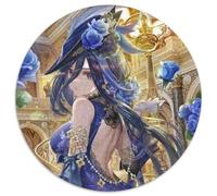 Puzzle da 1000 pezzi per adulti Genshin Impact Puzzle rotondi da 1000 pezzi per adulti per adolescenti e famiglie, decorazioni fai da te perfette e sfida rompicapo 67,5x67,5 cm