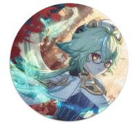 Puzzle da 1000 pezzi per adulti Genshin Impact Puzzle rotondi in saccarosio da 1000 pezzi per adulti Rompicapo e decorazione per la casa, regalo perfetto per le feste 67,5x67,5 cm