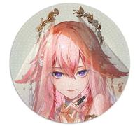 Puzzle da 1000 pezzi per adulti Genshin Impact Yae Miko Puzzle rotondo da 1000 pezzi Ideale come regalo di Natale e come decorazione per la casa 67,5x67,5 cm