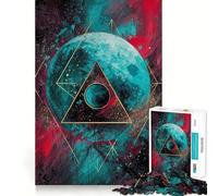 Puzzle da 1000 pezzi per adulti,geometria celeste,taglio netto,artigianato,risoluzione di problemi,divertente gioco per il tempo libero,decorazione artistica natalizia (38x52cm)