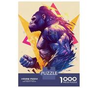 Puzzle Da 1000 Pezzi Per Adulti Geometric Gorilla Art Puzzle Per Adolescenti Gioco Rompicapo Decorazione Per La Casa È Ideale Come Regalo 70x50cm/1000pcs