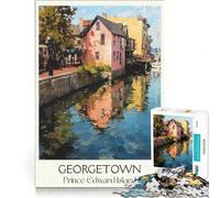 Puzzle da 1000 pezzi per adulti, Georgetown, Isola del Principe Edoardo, gioco pratico, attività divertenti da fare a casa, gioco dal design accattivante 38x52cm