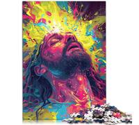 Puzzle da 1000 pezzi per adulti "Gesù che cambia l'acqua" per puzzle sofisticato da completare ma divertente e divertente per 14 anni 26 x 38 cm
