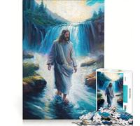 Puzzle da 1000 pezzi per adulti "Gesù che cammina sull'acqua" - Giochi per famiglie - Allena la mente e la manualità - Ideale come regalo per tutta la famiglia 50x75cm