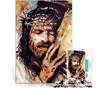 Puzzle da 1000 pezzi per adulti Gesù Cristo Aiuta il cervello ad allenare i giocattoli che creano dipendenza per coltivare la pazienza Un'opera d'arte 38x26cm