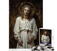 Puzzle da 1000 pezzi per adulti Gesù Cristo Decorazione per la casa Giocattoli Ottimi regali e giocattoli Gioco pratico Ogni pezzo è unico - Dimensioni 50x75cm
