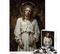 Puzzle da 1000 pezzi per adulti Gesù Cristo Giocattoli antistress Ottimi regali e giocattoli Giochi rilassanti Ogni pezzo è unico - Dimensioni 38x52cm
