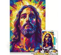 Puzzle da 1000 pezzi per adulti Gesù Cristo Resurrezione Pasqua gioco interattivo decorazione da parete adatto per la decorazione della scrivania 38x52cm