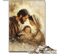 Puzzle da 1000 pezzi per adulti Gesù in legno, regalo perfetto per genitori, amanti, amici - età 14+ dimensioni 50X75cm per gioco interattivo per famiglie