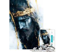 Puzzle da 1000 pezzi per adulti Gesù incoronato in marmo gioco da parete sfida impegnativa ideale come regalo per tutta la famiglia (dimensioni 38x26cm)