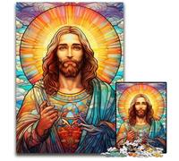 Puzzle da 1000 pezzi per adulti "Gesù nel cielo", gioco rompicapo per adolescenti, regalo perfetto per le feste, 50x75CM/19,68x29,52 pollici