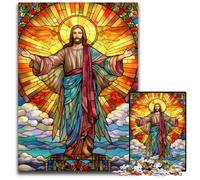 Puzzle da 1000 pezzi per adulti Gesù nel cielo Puzzle per adulti Attività divertenti a casa, regalo di compleanno, regali da viaggio 50x75CM/19,68x29,52 pollici
