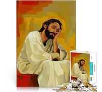 Puzzle da 1000 pezzi per adulti Gesù originale nei pensieri Giocattoli per l'intrattenimento in famiglia Adatto per la decorazione del desktop 38x26cm