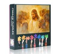 Puzzle da 1000 pezzi per adulti Gesù - Puzzle 1000 pezzi cristiani, difficile impossibile difficile difficile difficile puzzle tema religione (27.5 "x19.7"), regalo di serata di famiglia & Home Decor