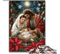 Puzzle da 1000 pezzi per adulti "Gesù sta arrivando", gioco di attività in legno per famiglie per adolescenti, rompicapo impegnativo (dimensioni 50x75cm)