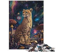Puzzle da 1000 pezzi per adulti ghepardo nel cosmo puzzle per adolescenti ideale per passare il tempo durante le vacanze stimolare la mente e creare compleanni e altre occasioni
