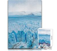 Puzzle da 1000 pezzi per adulti, Ghiacciaio Perito Moreno, sfida difficile, giochi educativi, ottimo regalo per i giochi (dimensioni 38x52cm)