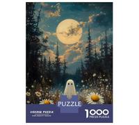 Puzzle Da 1000 Pezzi Per Adulti Ghost in Moonlight Forest Puzzle Per Adulti Giochi Rilassanti Difficili Opportunità Di Gioco Impegnative Come Regali Per Tutta La Famiglia 70x50cm/1000pcs