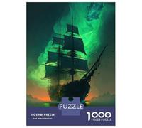 Puzzle Da 1000 Pezzi Per Adulti Ghost Ship Green Puzzle Per Adulti Giochi Rilassanti Analisi E Logica Ottimo Regalo Per Gli Appassionati Di Videogiochi 70x50cm/1000pcs