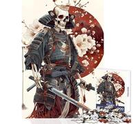 Puzzle da 1000 pezzi per adulti Giappone Sakura Adornato Ronin Decorazione per la casa Giocattoli Regali di compleanno Giochi rilassanti Decompressione intellettuale Dimensioni 50x75cm