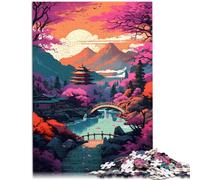 Puzzle da 1000 pezzi per adulti giapponese Fantasy Puzzle - Gioco impegnativo 26 x 38 cm per alleviare lo stress sfida difficile