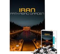 Puzzle da 1000 pezzi per adulti Giardino di Fath Abad Iran Giochi educativi giocattoli ottimo vacanze a casa o per passare il tempo (dimensioni 38x52cm)