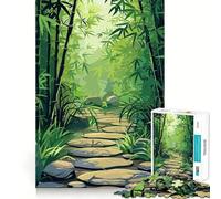 Puzzle da 1000 pezzi per adulti,giardino zen di bambù,Giappone,precisione,divertimento,gioco intelligente,regalo,momento di pace,decorazione per compleanno,regalo (38x52cm)