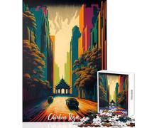 Puzzle da 1000 pezzi per adulti,giocattoli artistici per la decorazione della casa di Chichen Itza,regali per donne e uomini,gioco pratico per migliorare l'amore tra coppie,dimensioni 38x26cm