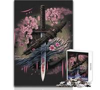 Puzzle da 1000 pezzi per adulti, giocattoli con lame antiche, giochi educativi, sfide difficili, giocattoli fai da te, dimensioni 38x26cm