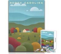 Puzzle da 1000 pezzi per adulti, giocattoli della Carolina del Nord, giochi educativi, migliora la memoria, opera d'arte, regalo, dimensioni 50x75cm