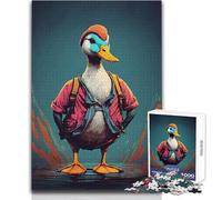 Puzzle da 1000 pezzi per adulti, giocattolo a forma di anatra grassa, gioco intellettuale ma divertente e umoristico, regalo di compleanno, dimensioni 38x26cm