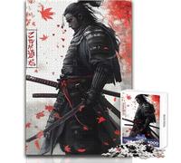 Puzzle da 1000 pezzi per adulti, giocattolo antico Samurai Katana, gioco intellettuale, analisi e logica, regalo per compleanni, dimensioni 50x75cm