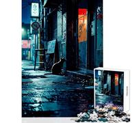 Puzzle da 1000 pezzi per adulti giocattolo da parete a forma di gatto randagio fantastici regali e giocattoli gioco pratico per migliorare l'amore tra coppie dimensioni 38x26cm