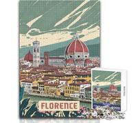 Puzzle da 1000 pezzi per adulti, giocattolo di Firenze, gioco intellettuale, regalo di compleanno, dimensioni 50x75cm
